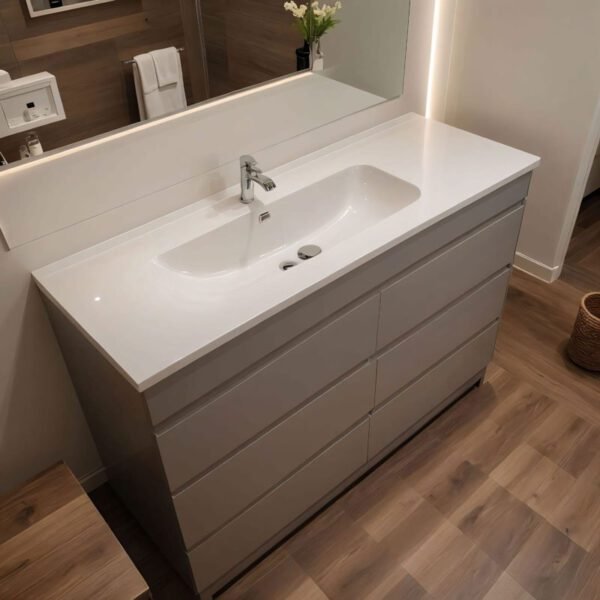 Mueble de baño bajo lavabo con 3 cajones